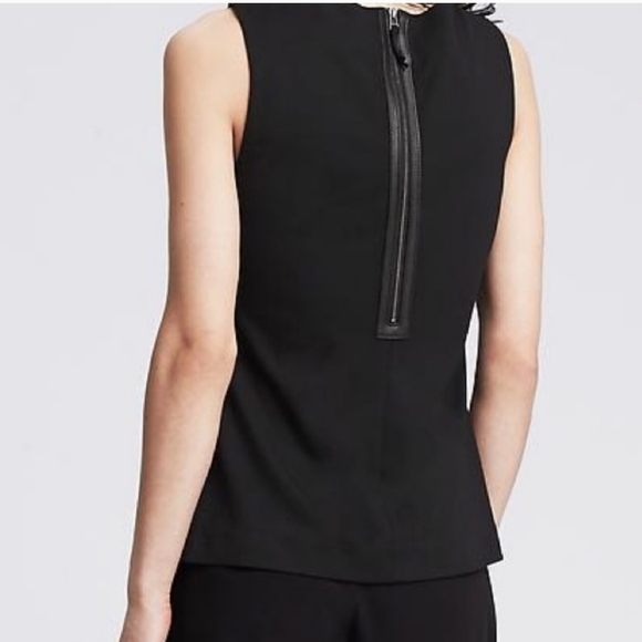 genuine leather BR BANANA REPUBLIC soft fine quality top shirt statement piece - Picture 4 of 12